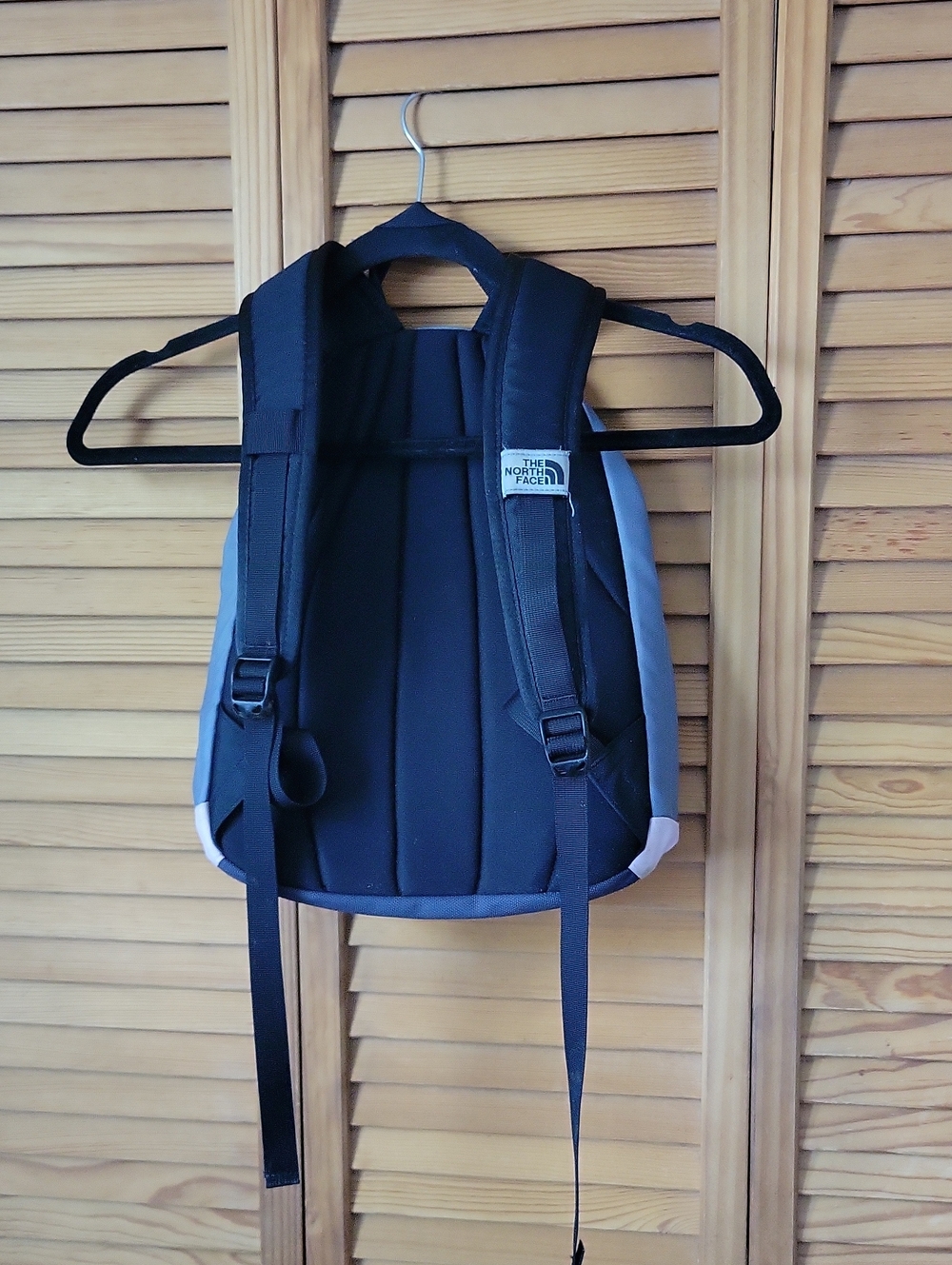 The North Face Pandora Backpack Pink Gray Black Daypack School Travel Hiking Y2K - Picture 3 of 15